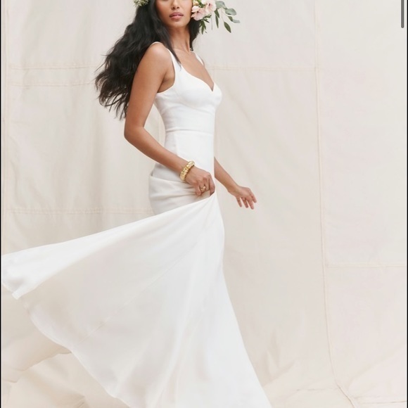 NWOT Reformation Lecce Dress Ivory